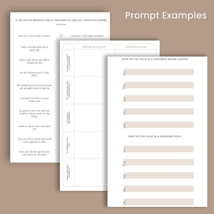 CANPLAN THRIVING CANCER SURVIVOR GUIDED JOURNAL